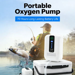 1800mAh 2L/1min Fish Tank Oxygenation Pump Rechargeable Air Pump for Aquarium Silent Oxygen Aerator