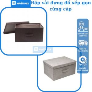 Hộp vải đựng đồ xếp gọn cứng cáp đựng đồ Daiso xuất Hàn