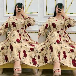 Dress Wanita Inara Haruka Katun Rayon