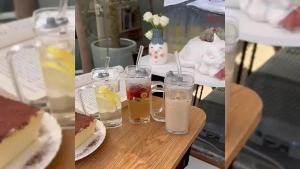Ins Glass Cup With Straw Handle 250ml Glass Tumbler For Coffee Tea Water Wine Milk Juice Matcha Portable Crystal Glass Bottle With Straw