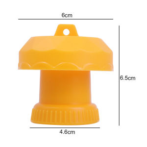 Fruit Fly Trap Killer Yellow Plastic Cap Orchard Insect Drosophila Catcher Anti Pest Useful Control Attracting Trapping Agent