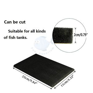 Aquarium Sponge Filter Fish Tank Black Biochemical Foam Sponge Filter Filter Media