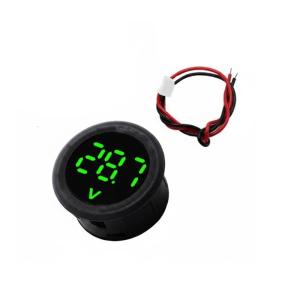 5-100V LED Digital Display Circular Two-wire Voltmeter Digital Voltmeter Head Display Reverse Connection Protective Tool