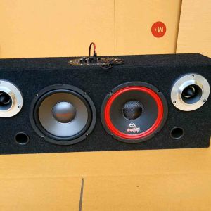 ลำโพงบลูทูธ พร้อมฟัง ดอกมิดเบส 6.5 นิ้ว ดอกกลาง ดอกแหลม 4 นิ้ว 4.7 สีเทาดำ งานสวย เสียงดี