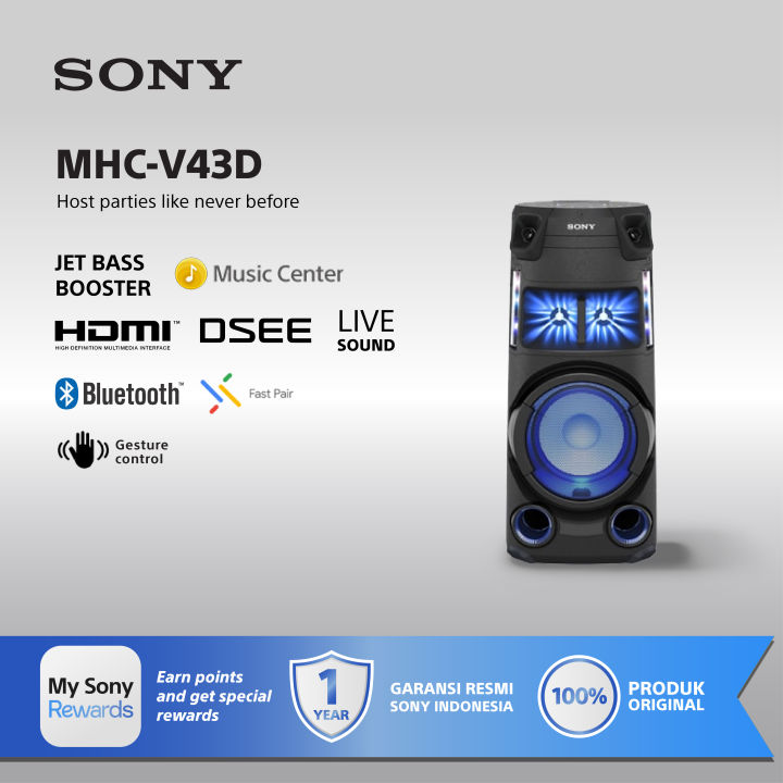Sony Karaoke Bluetooth Speaker Hifi High Power Audio System MHC