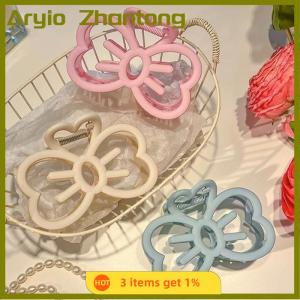 Aryio Korean Cute Bowknot Hair Clip Plastic Claw Clip Candy Color Crab Hair Clip For Girls Sweet Hair Claw Hair Accessories For Women