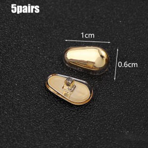 1/5/10 Cặp kính chống trượt Miếng đệm mũi bằng silicon kim loại siêu mềm chống thụt đầu kính phụ kiện Miếng đệm mũi