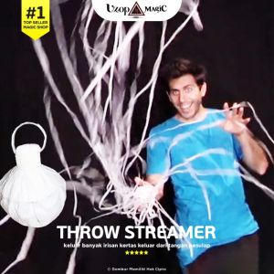 Throw paper stream - pita kertas lempar - serpihan kertas dipanggung - Alat sulap
