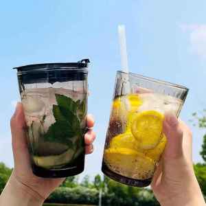 แก้วใส แก้วกาแฟใส Espresso แก้วกาแฟ แก้วช็อต แอนตาร์กติก INS แก้วที่เรียบง่าย Sippy ถ้วยเกาหลีอาหารเช้าถ้วยแบบพกพามอคค่า