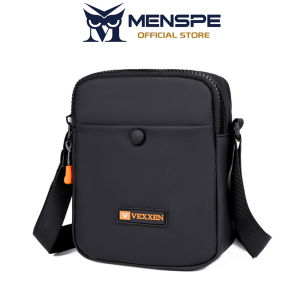 MENSPE กระเป๋าสะพายข้างกันน้ำกระเป๋าหิ้วกระเป๋าพาดลำตัวกระเป๋าคาดหน้าอกสายกระเป๋าคล้องไหล่สำหรับผู้ชายแฟชั่นกระเป๋าสะพายข้างความจุขนาดใหญ่กระเป๋าเสื้อยืดแบบเรียบง่าย