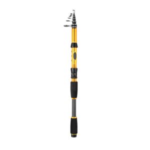 DLC03 Carbon Fiber Telescopic Fishing Rod Non-slip Handle Ultralight Portable Fishing Pole Rust Resistant 5-8 Sections Spinning Fishing Rod Outdoor