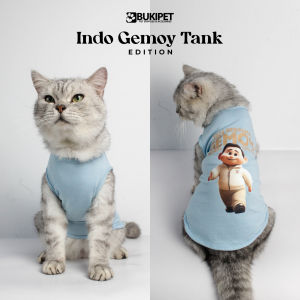 Baju Kucing Anjing Lucu Murah Cowok Cewek Murah - Bukipet Gemoy Tank