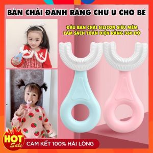 Bàn Chải Đánh Răng Chữ U Thông Minh Chất Liệu Silicon Cho Bé Từ 2 - 6 Tuổi
