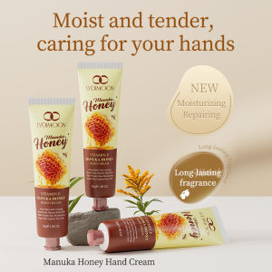 Vitamin E Manuka Honey Hand Cream 30g: Deeply moisturizes whitens brightens repairs hands and feet and prevents dryness and wrinkles.