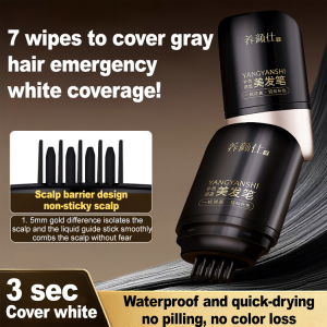Color Filling and Covering Hairdressing Pen to Cover Gray Hair Temporary Color Filling Waterproof and Sweat Proof Natural and Fast Color Developing Hairdressing Pen补色遮盖美发笔