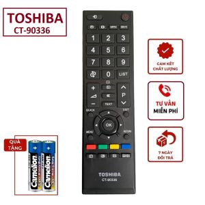Điều khiển tivi Toshiba CT-90336 Remote toshiba thường các dòng LCD - Hàng tốt Tặng kèm pin điều khiển từ xa tv