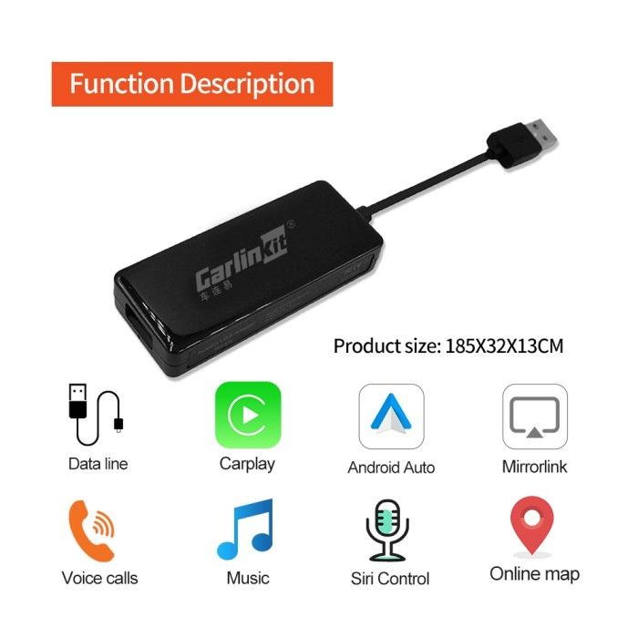 Carlinkit Wireless Dongle Carplay Android Auto Android Headunit Wired ...