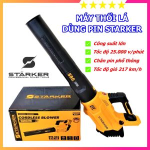 Máy thổi lá công nghiệp dùng pin STARKER công nghệ Đức bảo hành 6 tháng