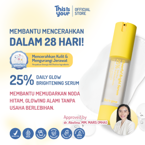 [SOFT LAUNCH EXCLUSIVE] This Is Your Cheerful Bright Serum 20ml | Mengandung 12% Vit C 6% Niacinamide 3% Alpha Arbutin & White Ten |Mencerahkan kulit wajah dalam 28 hari membantu memudarkan noda hitam glowing alami tanpa usaha berlebihan
