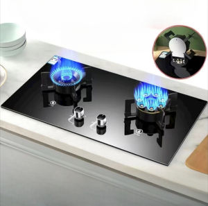 HEJI Induction Cooktop Built-in Hob Gas Double Burner Cooktop for Liquefied Gas Stove Gas Stove Doubl Burner Burner Gas Stove Stove Burner Gas Stove 2 Burner Gas Stove Gas Burner
