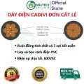 Dây điện cadivi đơn CV 1.0, 1.5, 2.5, 4.0, 6.0, 8.0, 10.0, đen, đỏ, vàng, xanh, vàng xanh | lõi đồng cao cấp | bền bỉ và bóng | dẫn điện tốt (lẻ 1m). 