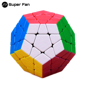 Shengshou Magfosho/megaminx แม่เหล็กเกมส์ประลองความเร็วลูกบาศก์มายากลก้อนสติกเกอร์ก้อน12ด้านลดความเครียดของเล่นมืออาชีพ (แฟนตัวยง)