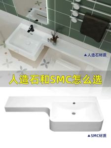 Compact Bathroom Vanity with Integrated Basin Sink Cabinet Set for Small Spaces Extended Countertop for Washbasin in Compact Apartments