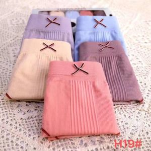Fashion Womens Panties Elastic Cotton Women Panties breathable underwear(1 Box Contents 5pcs)