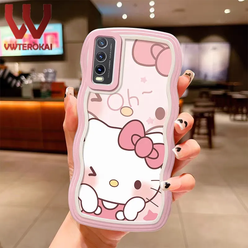Vivo Y20 Back Cover For Girl Cute Cartoon Hello Kitty SpongeBob