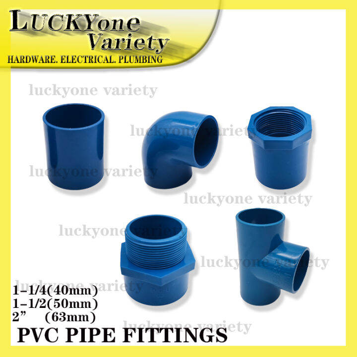 PVC PIPE FITTINGS ( 1 1/4, 1 1/2 , 2