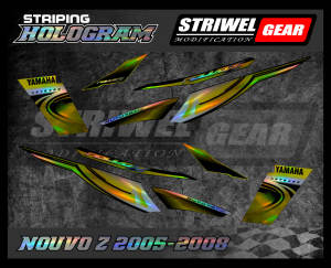 Nouvo Z Stiker List Striping Hologram Yamaha Nouvo Z 2007