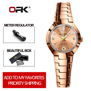 OPK Watch for Women Original Waterproof Silver Stainless Steel luminous Korean Style Fashion Ladies Relo On Sale Branded