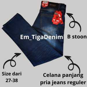Celana panjang pria jeans curvus reguler berkualitas premium