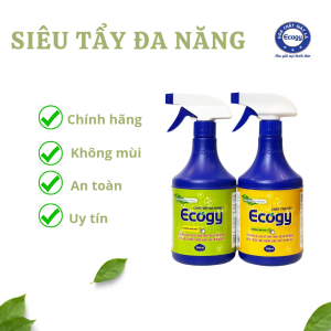 Bộ tẩy đa năng ECOGY không mùi tẩy mốc ố m.á.unhựa cây...trên đồ trắngđồ màu vật dụng gia đình nhà bếp nhà tắm...