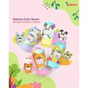 Celengan anak karakter model mug gelas / celengan plastik/Celengan souvenir Delano biggy/celengan Anak Anak/Celengan Murah Karakter/Tempat Simpan Uang/celengan sovenir ulang tahun anak/ souvenir celengan karakter murah