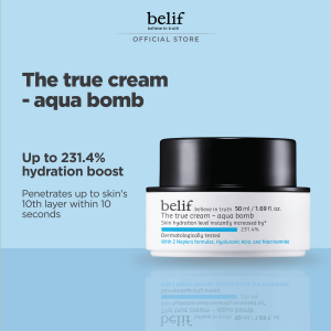 belif The True Cream Aqua Bomb 50ml - Hydrating Gel Cream Moisturizing Cooling Hyaluronic Acid Niacinamide