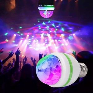Lampu Disko Disco LED Mini Otomatis Putar Warna Warni Fitting E27 5W 5LED - ShennyClothing