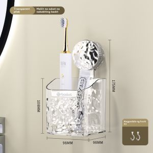 Suction cup storage rack bathroom rack non-perforated washbasin hanging basket wall-mounted storage rack