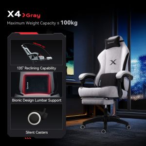 【30 Day Free Trial】Xpanse X3 Breath Fabric Gaming Chair Office Computer Chair Game Chair With Foot Rest