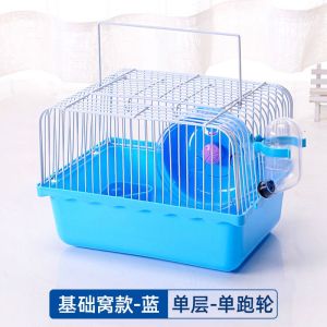 Ready Stockhamster cage murah Golden Bear Supplies Large Small Castle Villa Super Pastoral Hamster Travel Carrier Small Animals cage with accessories toys FJ