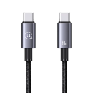 USAMS US-SJ678 Sufeng Series 0.25m Type-C to Type-C 60W Fasting Charging Cable Tarnish Color