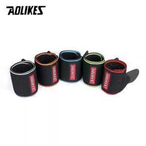Băng Cổ Tay Xỏ Ngón Cái AOLIKES 1541 Chính Hãng 5 Màu Viền Silicon Chống Trượt