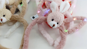 Kids LED Light Up Headband Bunny Ear Anime Hairhoop Children Cosplay Costume Party Props Headdress Clothing Accessories