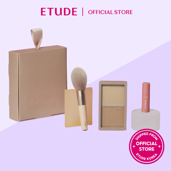 [ETUDE] Contour Powder + brush + tint SET Lazada PH