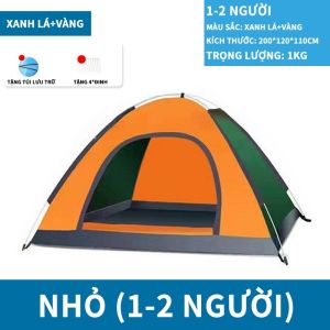 [HCM]Lều dã ngoại tự động giá đỡ thủy lực 3-4 người hai tầng lều cắm trại lều câu cá lều bãi biển hai lớp chống nắng thoáng khí không gian lớn