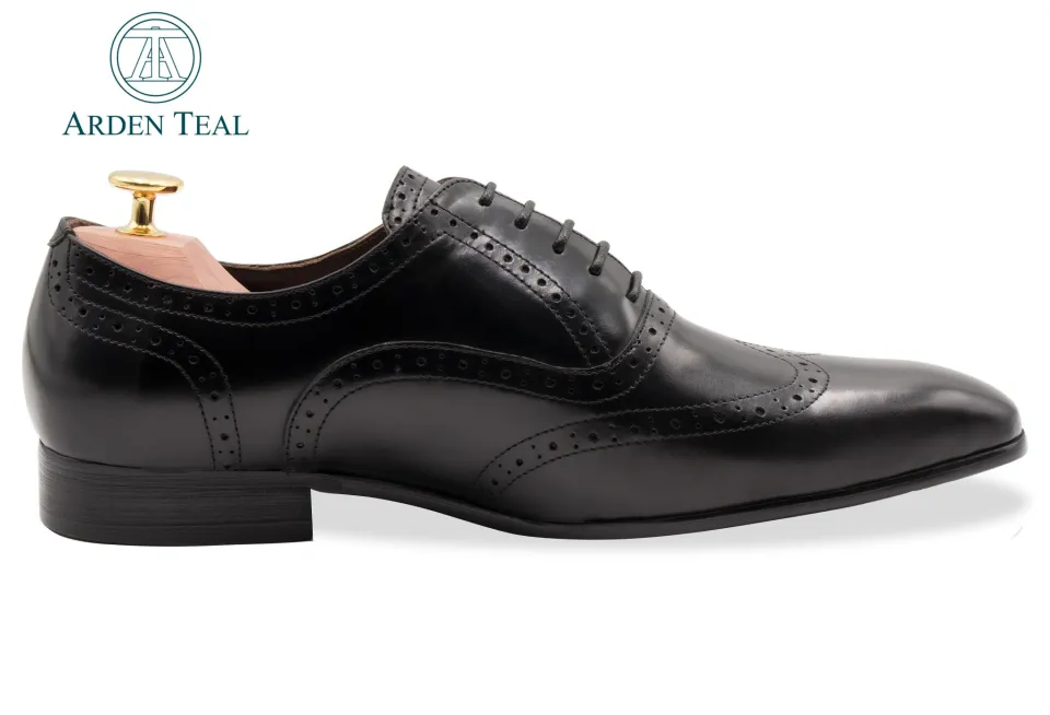 ARDEN TEAL Rosario Wingtip Black Oxford | Lazada Singapore display picture 3