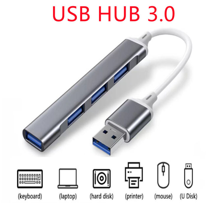 USB HUB 3.0 4 Port Multi Splitter Adapter For PC Computer | Lazada.co.th