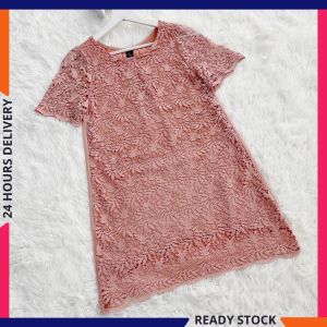 CFBOUTIQUE Korean Style Women Fashion Casual Lace Ladies Summer Mini Dress