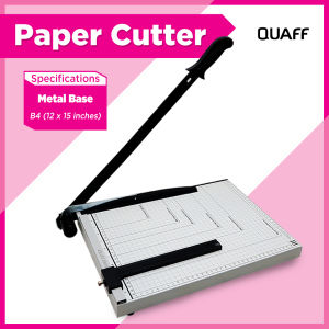 Easyprint QUAFF Paper Cutter A4|A5|A3|B4|B5 Size with Paper Adjuster ( Metal Base / Wood Base )