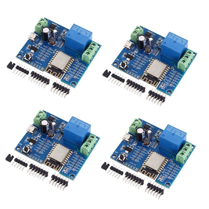 6X WIFI Relay Controller Module, DC 5V 8V-80V ESP8266 Wireless Controller Module ESP-12F for IOT Smart Home APP